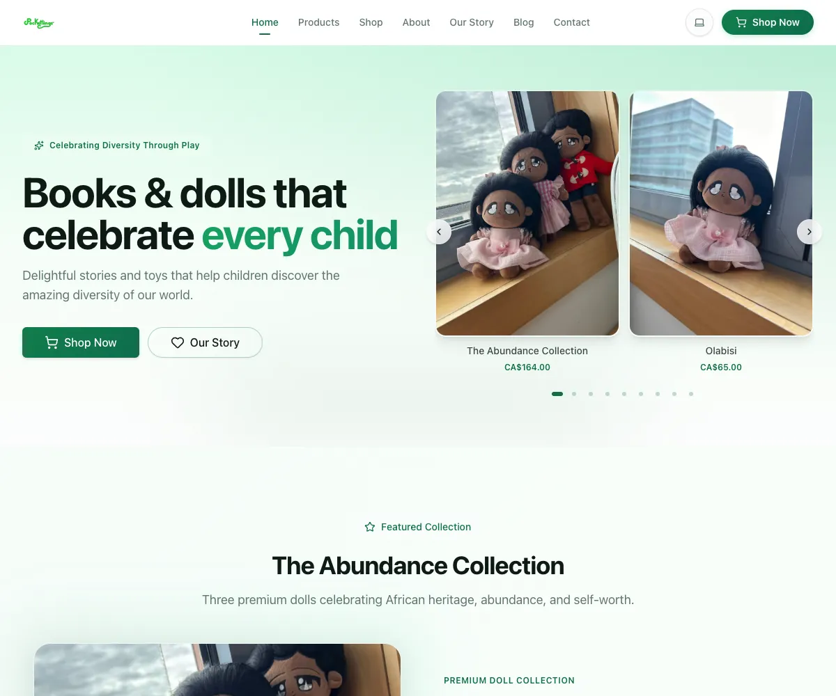 The Pocketlings home page: Books & dolls that celebrate every child